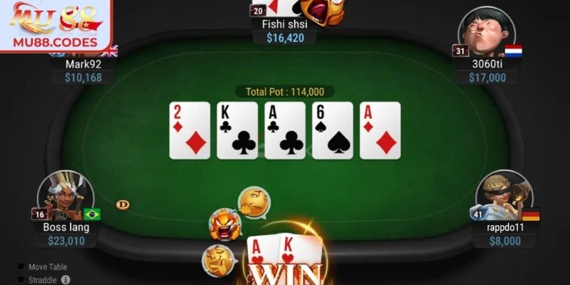 Cách thức tham gia cơ bản poker MU88 cho người mới